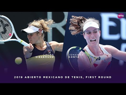 Laura Siegemund vs. Johanna Konta | 2019 Abierto Mexicano de Tenis First Round | WTA Highlights