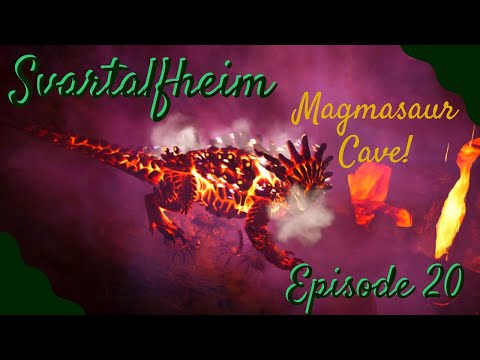 Svartalfheim; Magmasaur Cave! Black Pearls! - ARK - Episode 20