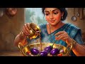 ️ One Rainy Day In My Indian Village ASMR Cooking Brinjal Curry In Trational Kitchen