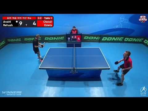 09:00 Andrii Rehush 3 - 2 Oleksii Zaiets West 1 WIN CUP 12.12.2022 | TABLE TENNIS WINCUP