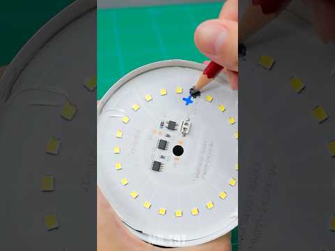Repair LED light by Pencil #repair #fix #ideas #tips #led #shorts
