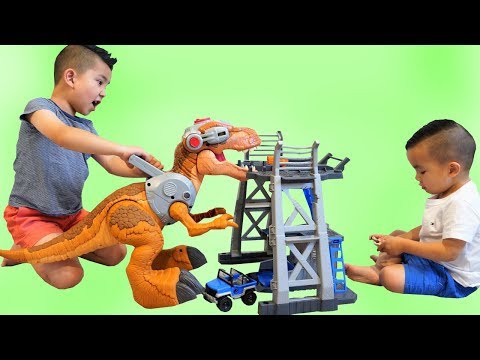 We Are Playing With a Giant T Rex Dinosaur CKN