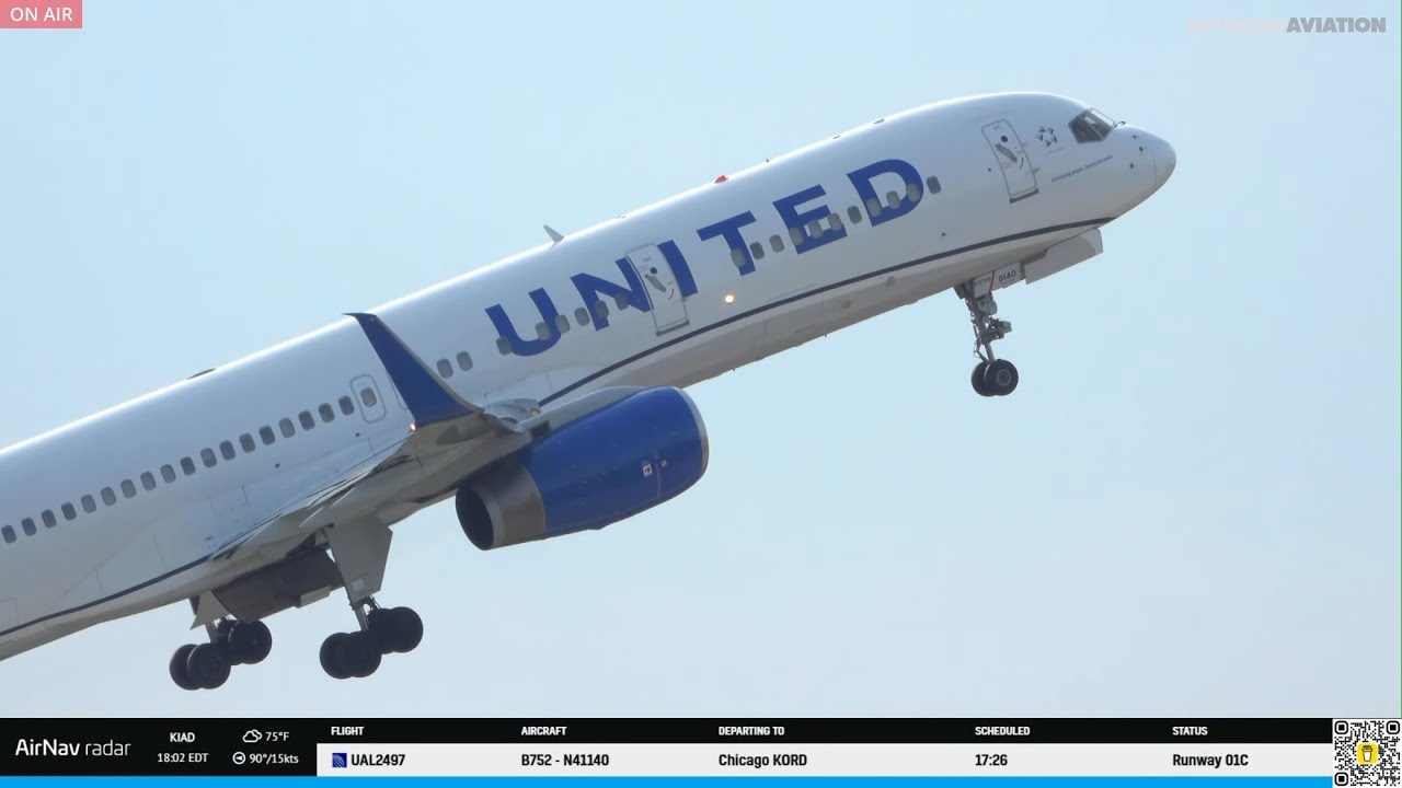 LIVE 🔴 IAD Washington Dulles International | 4-24-2026