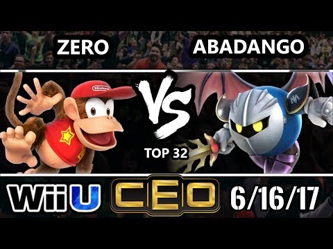CEO 2017 Smash 4 - TSM | ZeRo (Diddy Kong) vs LG | Abadango (Meta Knight) Wii U Top 32