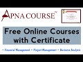 Free Online Courses with Certificate | Apna Course | Financial Management | Business Analysis Free Online Courses with Certificate | Apna Course | Financial Management | Business Analysis