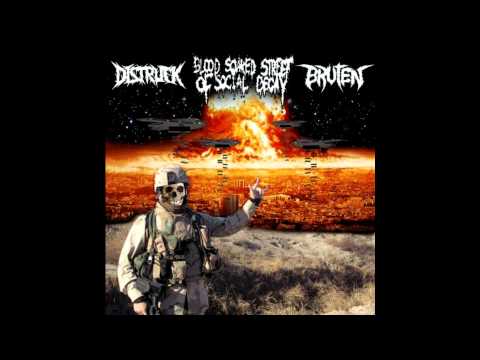 Distruck - 3 Way Split w/ Blood Soaked Street of Social Decay & Bruten FULL EP (2014 - Grindcore)