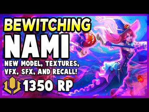 *NEW* BEWITCHING NAMI IS THE CUTEST SKIN IN THE GAME *real* - League of Legends PBE Gameplay