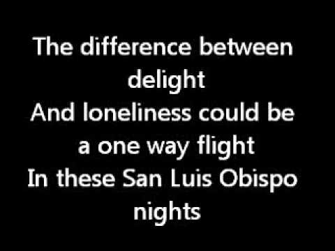 Scissor Sisters - San Luis Obispo (Lyrics)