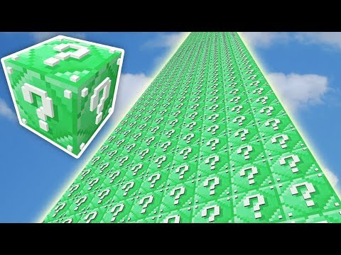 SONSUZ ZÜMRÜT KULE ŞANS BLOKLARI CHALLENGE - Minecraft