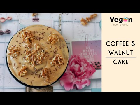 Easy 🌱 Vegan ☕ Coffee and Walnut 🍰 Cake