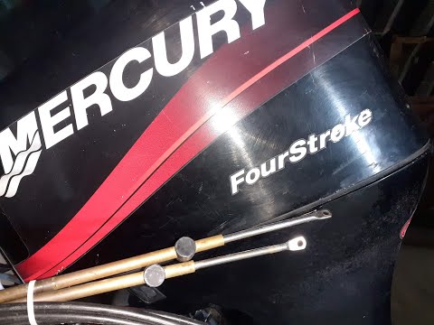 Part 3 Mercury Outboard controls installation - control box,,  shift & throttle & electrical cables