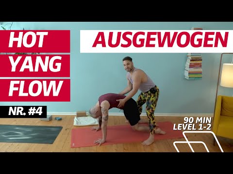 ⏰ 90:00 Minuten | Hot Yang Flow | Kraftvolles Yoga | Anfänger:innen + Fortgeschrittene | Level 1-2