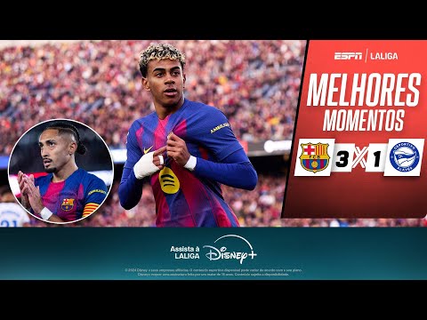 Gols e lances de Barcelona x Alavés