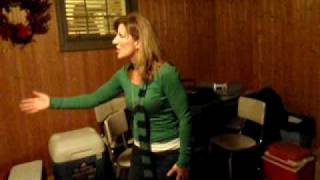 Kelly singing The Partridge Family Christmas Card.AVI