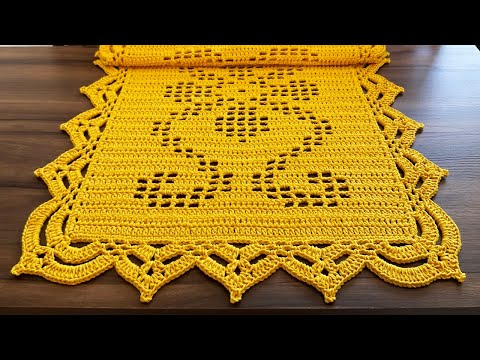 TAPETE CROCHET FILET #luizadelugh