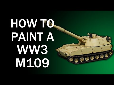 How To Paint A British M109 SPG: Flames of War WW3 Painting Tutorial