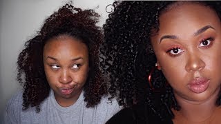 Jet black natural hair tutorial | One 
