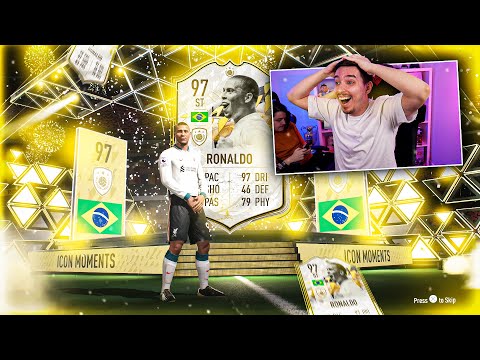 RONALDO NAZARIO MOMENTS DIN PRIME ICON MOMENTS PACK! MOMENT ISTORIC IN PACK OPENING !!! FIFA 22