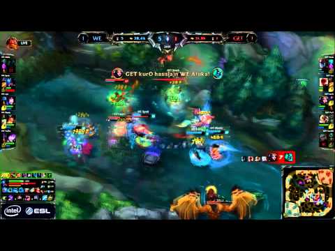 WE Ahri xiye positioning in team fight vs GE Tigers
