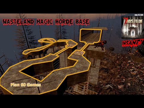 7 Days to Die Alpha 20 Magic (Mouse Trap) Horde Base Red Moon - Insane Difficulty, Tips and Gameplay