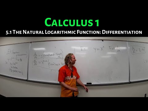 Calculus 1: Lecture 5.1 The Natural Logarithmic Function Differentiation