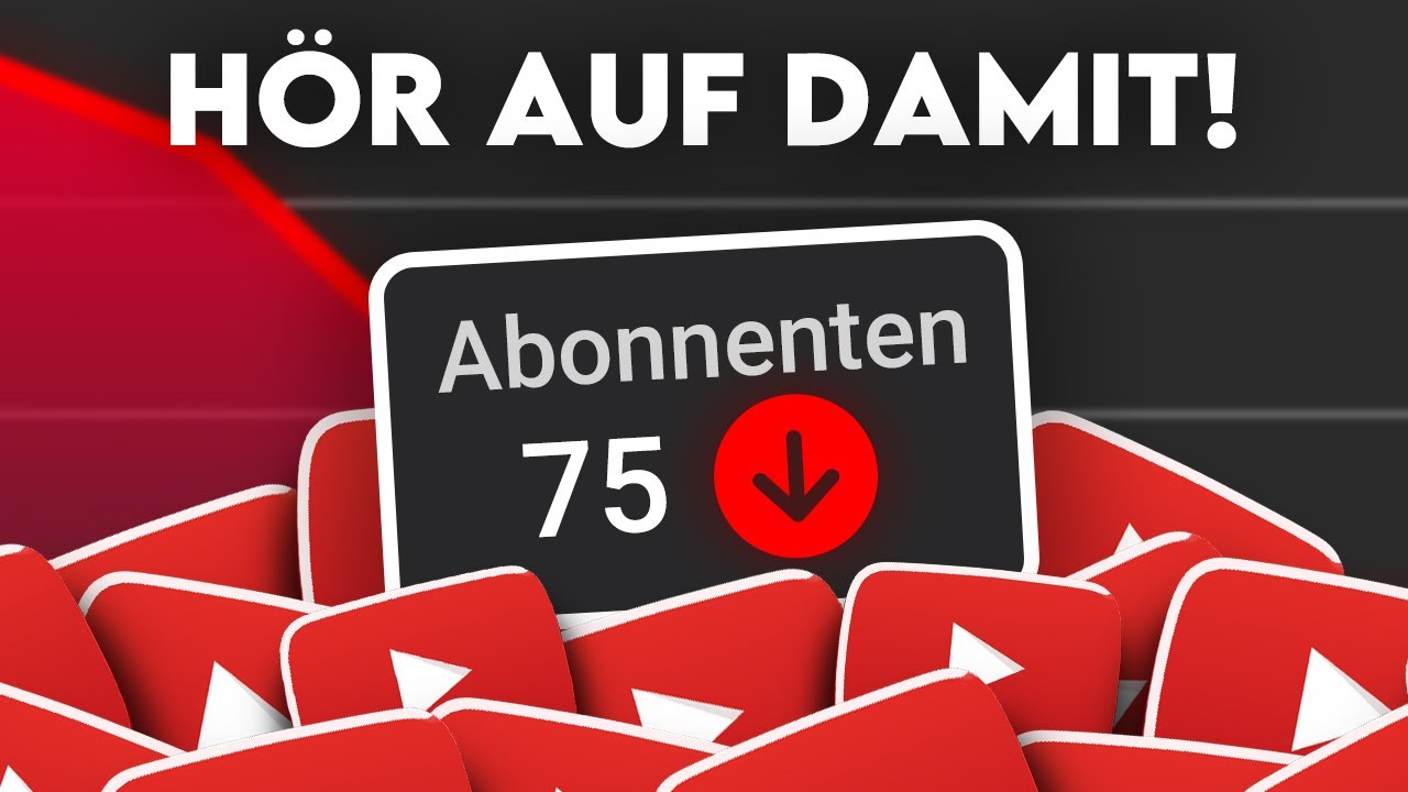 7 Fehler, die deinen YouTube Kanal KLEIN halten