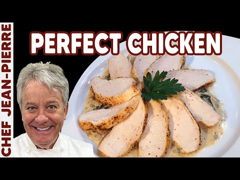 Amazing Chicken Breast! Spinach and Mushroom Sauce | Chef Jean-Pierre