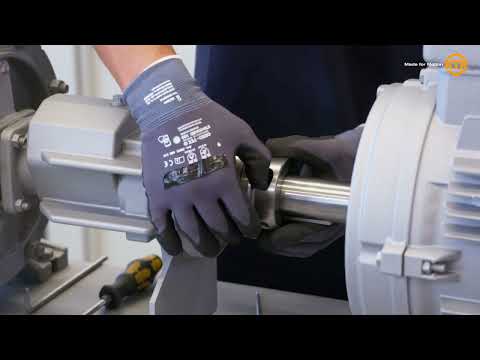 Montage und Demontage der ROFLEX an einer KSB-Pumpe | KSB | KTR Systems