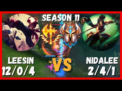Lee Sin Jungle​ vs Nidalee KR Challenger Patch 11.5