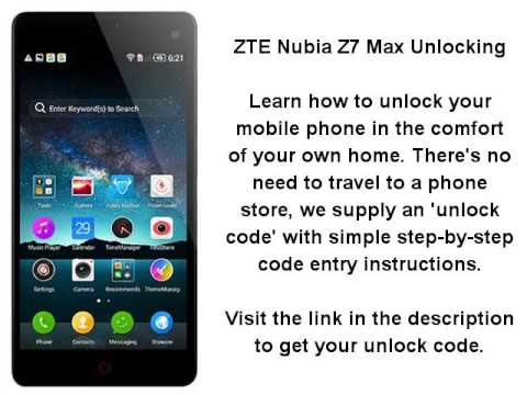 Unlock ZTE Nubia Z7 Max - SIM Network Unlock PIN