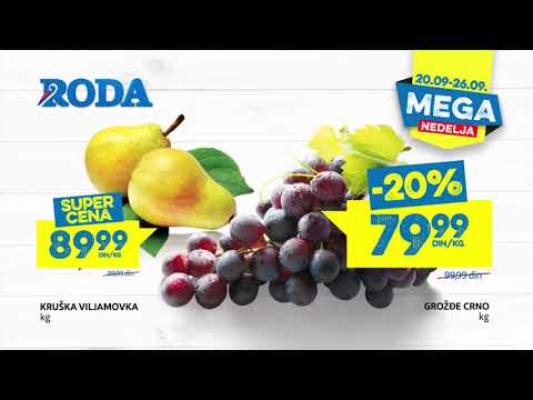 Roda | Mega nedelja 20.09 - 26.09.2019.