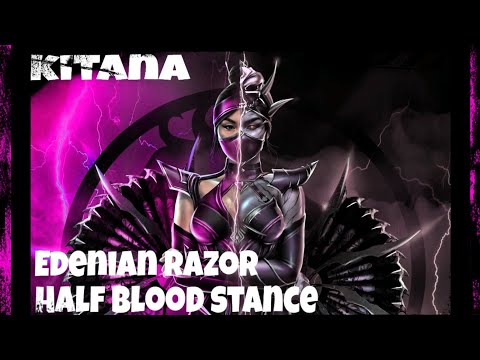 #MK11 #Kitana  #Edenian Razor Half-Blood Stance 45% KB corner combo mortal kombat 11