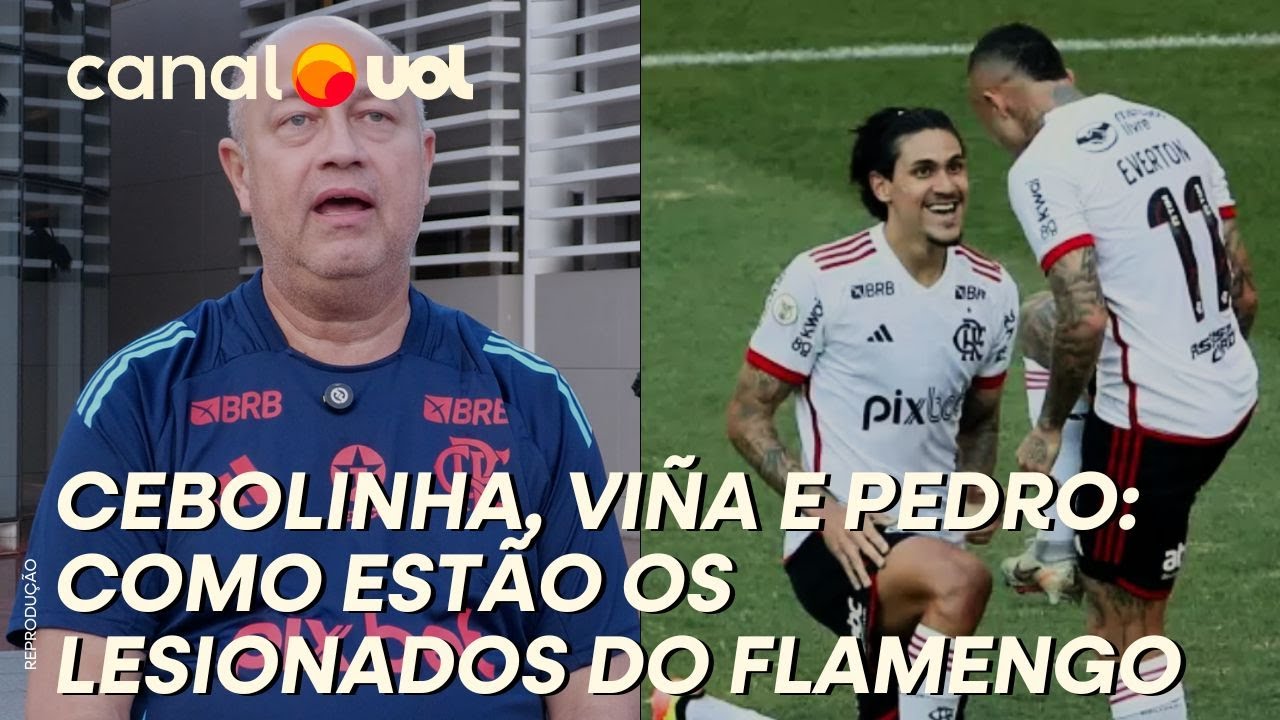 PEDRO, CEBOLINHA, VIÑA: COMO ESTÁ A SITUAÇÃO DOS LESIONADOS DO FLAMENGO NO INÍCIO DA TEMPORADA
