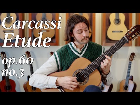 Carcassi Etude op.60 no.3 on a Lebreton lattice braced Guitar