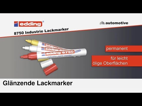 Artikelvideo 1 für edding 8750 Lackmarker weiß 2,0 - 4,0 mm, 1 St., Artikelnummer 394268