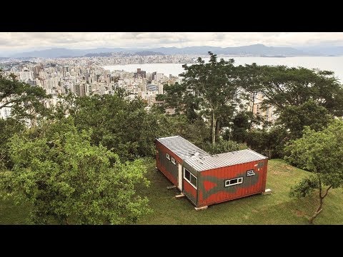 Shipping Container House Roof Painting - Living Tiny Project Ep. 013