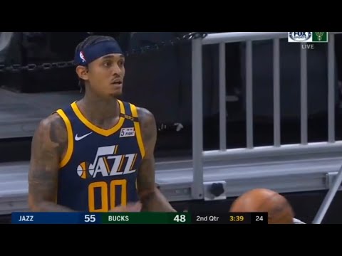 Jordan Clarkson first half highlights against Bucks