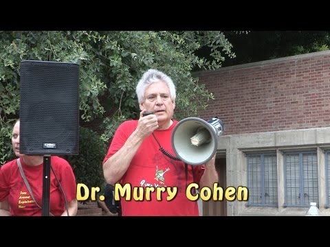 Dr. Murry Cohen at SAEN UCLA Protest against Vivisection