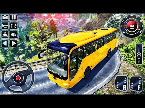Hill Coach Bus Driving Simulator - Offroad Mobile Bus Transporter Drive - Android GamePlay #3