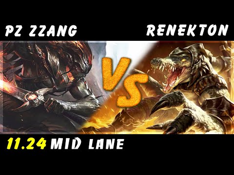 Pz Zzang - Yasuo vs Renekton MID Patch 11.24 - Yasuo Gameplay