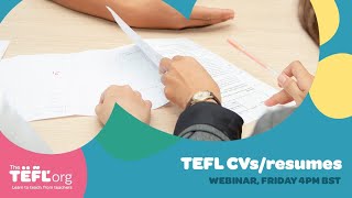 Applying for TEFL Jobs: Part 1 - CVs