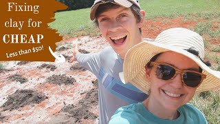 Fixing Clay Soil for Cheap | Less than $50 garden prep