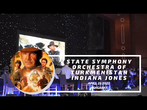 Indiana Jones theme song by the State Symphony Orchestra of Turkmenistan 🎵