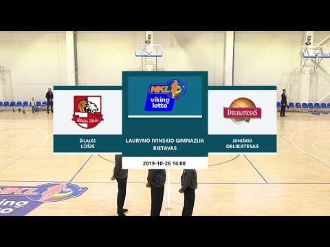 „VIKINGLOTTO-NKL“ čempionatas: Šilalės „Lūšis“ — Joniškio „Delikatesas“ (2019-10-26)