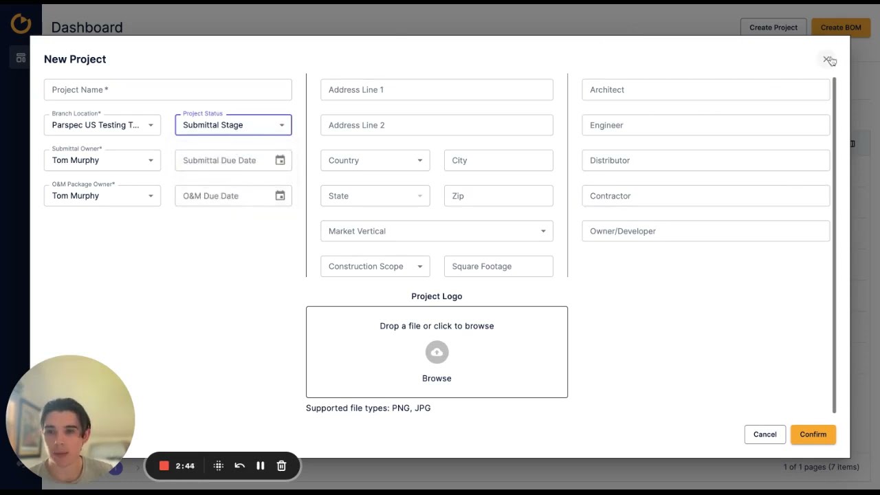 V1.1 Product Update Overview - Parspec Submittal App