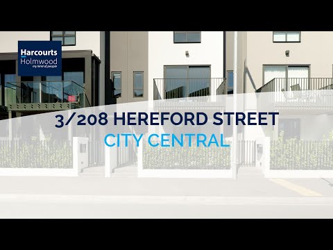 3/208 Hereford Street, Christchurch Central, Canterbury, 3房, 2浴, 公寓