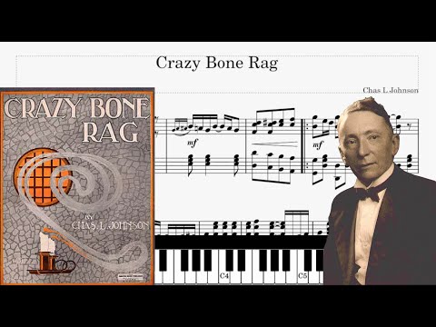 Crazy Bone Rag (1913) Piano - Charles Leslie Johnson (Sheets Piano - Tutorial Piano score)
