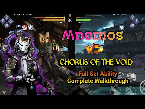Mnemos vs chorus of the void set and set ability walkthrough #shadowfight3