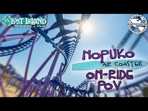 On-ride point of view of Nopuko Air Coaster