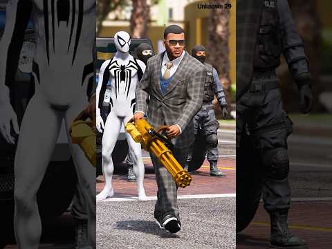 Franklin will be kil Michael , Venom , zombie Superman to safe Spider-Man #shorts #dynomutt #gta5